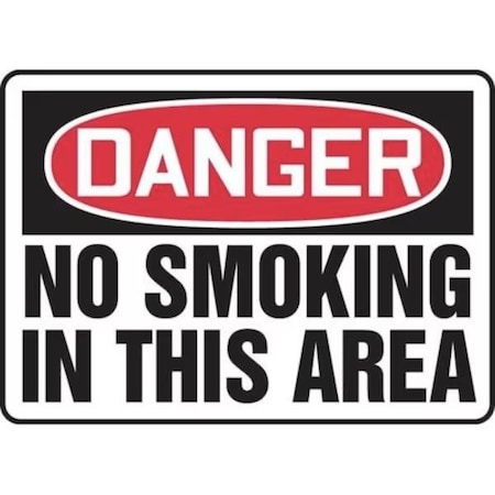 Accuform OSHA DANGER Safety Sign NO SMOKING MSMK038VA MSMK038VA